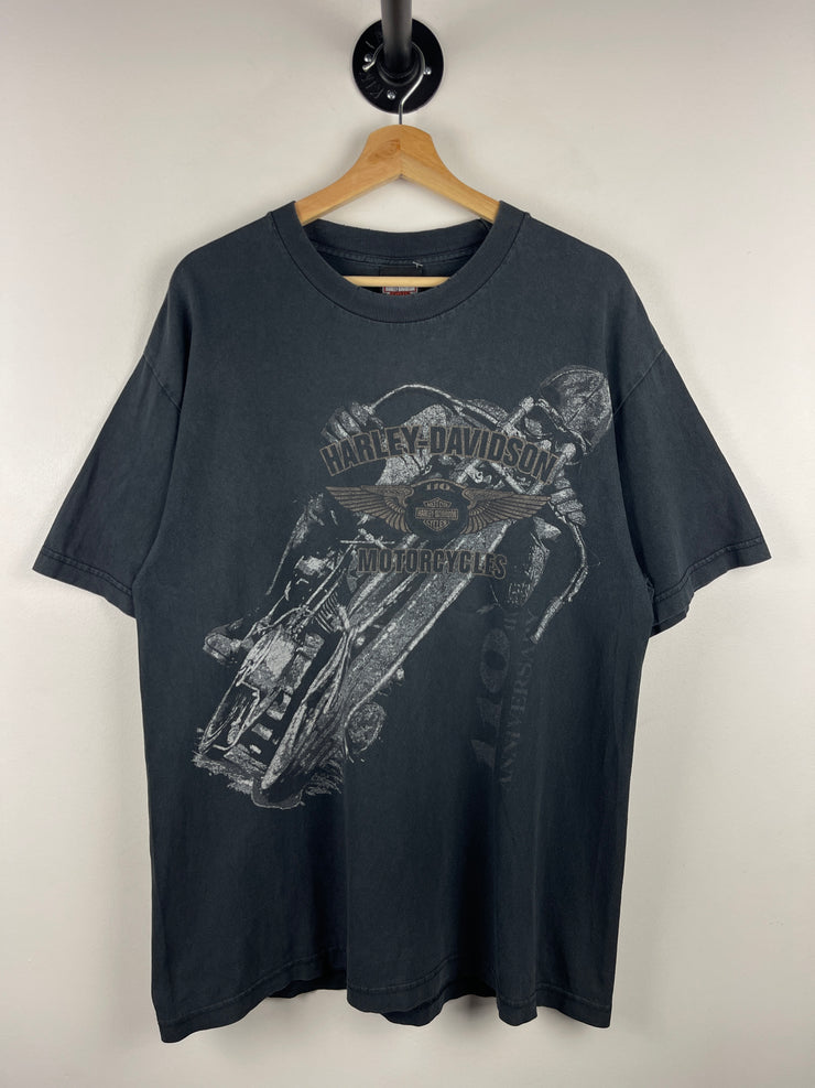 Vintage Harley Davidson Las Vegas Faded Black Tee