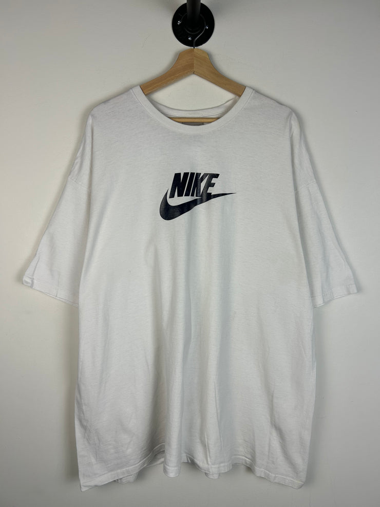 Vintage Y2K Nike Swoosh Spellout White Tee