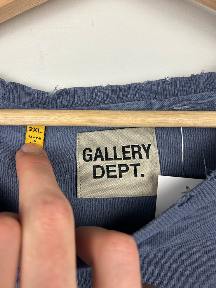 Gallery Dept. Logo Hand Painted Faded Navy Tee
