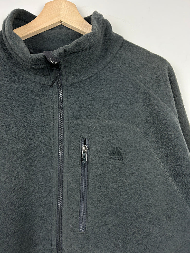 Vintage Nike ACG Grey Zip Up Fleece Sweater