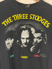Vintage 80s The Three Stooges Black Tee