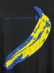 Vintage 90s The Velvet Underground Peel Slowly And See Euro Tour Black Tee