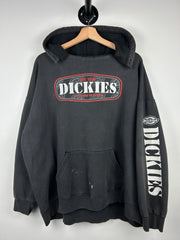 Vintage 90s Dickies Thrashed Black Hoodie