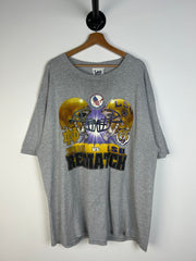 Vintage Lee Sports LSU VS Notre Dame Grey Tee