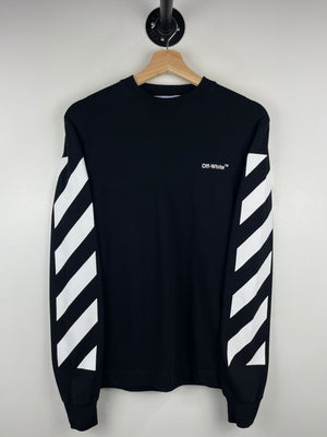 Off White Diagonal Black Long Sleeve