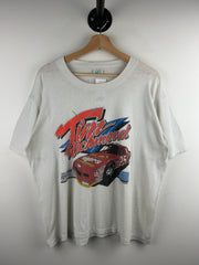 Vintage 80s Nascar Tim Richmond Chevrolet White Tee
