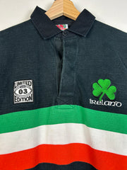 Vintage Y2K Barbarian Rugby Wear Ireland Polo Rugby Long Sleeve