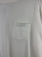 Vintage 90s Eddie Bauer Blank White Pocket Tee