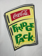 Vintage 90s Coca Cola Fridge Pack White Tee