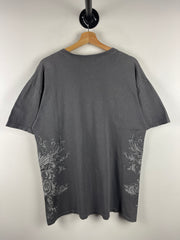 Vintage Y2K MMA Elite Skull Grey Tee