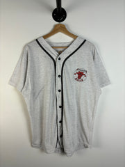 Vintage 90's Chicago Bulls Grey Baseball Jersey