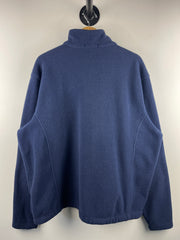 Vintage Nestea Navy Quarter Zip Fleece Sweater