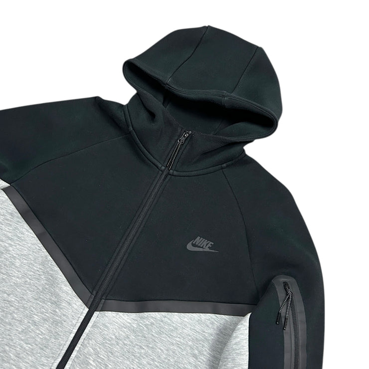 Nike Tech Fleece Black & Grey Zip Up Hoodie & Sweatpants Set