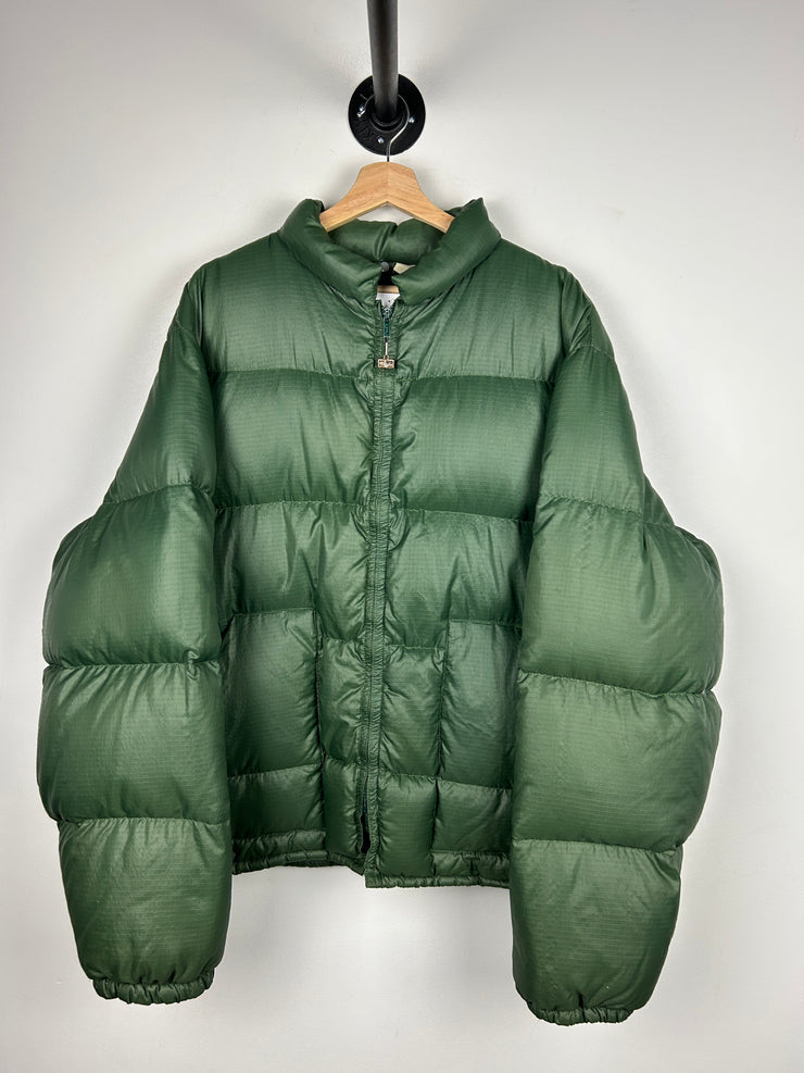 Vintage 80s Walls Down Filled Green Puffer Jacket