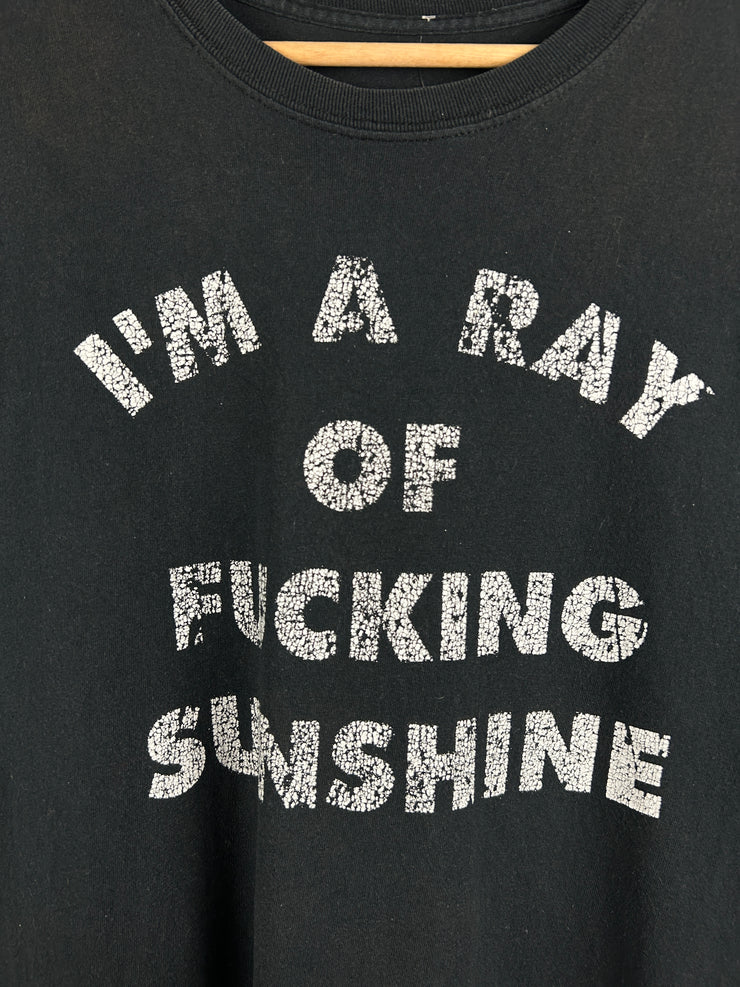 Vintage Im A Ray Of Sunshine Black Tee
