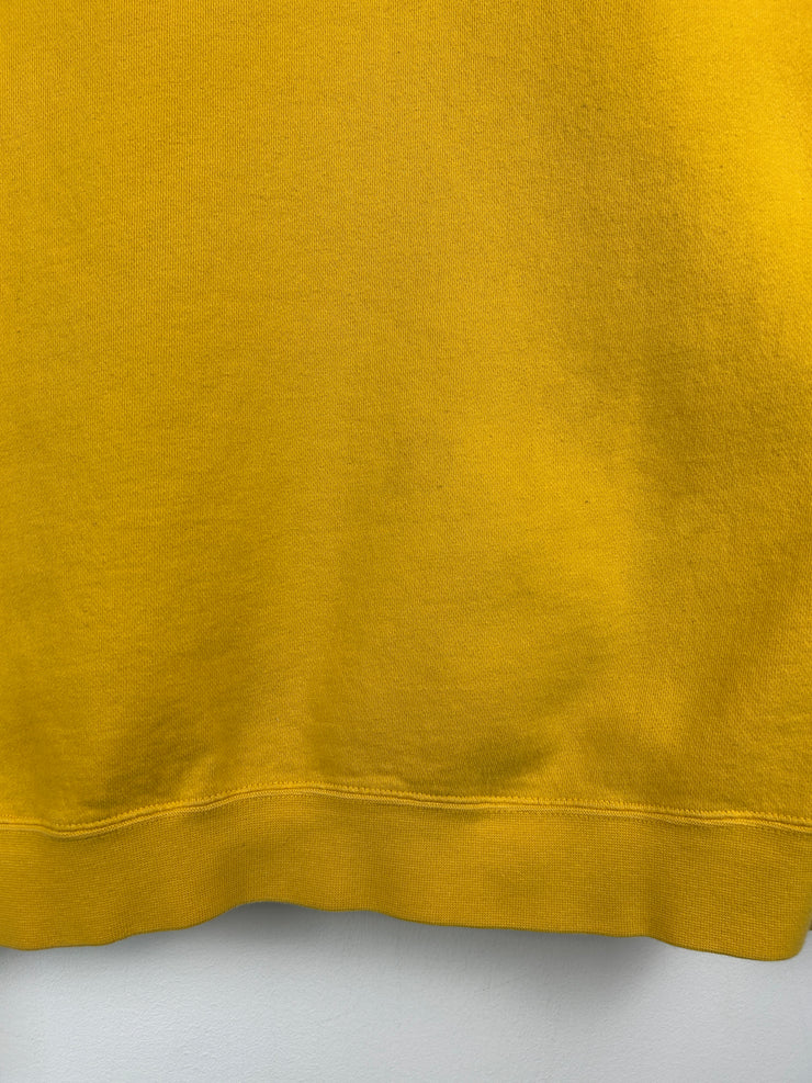 Vintage Nike Middle Swoosh Yellow Hoodie