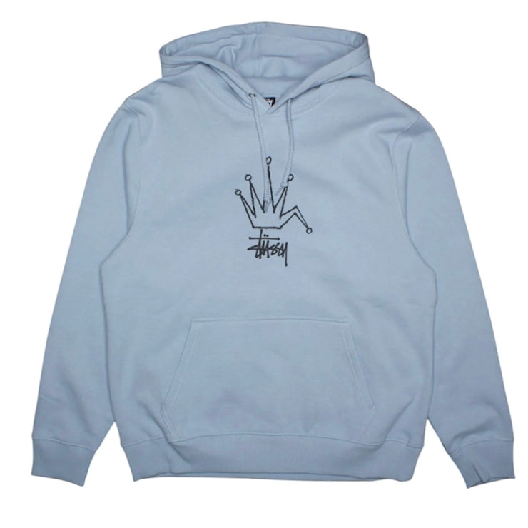 Stussy Broken Crown Steel Blue Hoodie