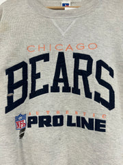 Vintage 90's Chicago Bears Grey Russell Crewneck
