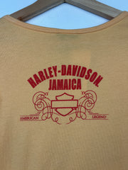 Vintage Harley Davidson Jamaica Yellow Women’s Tee