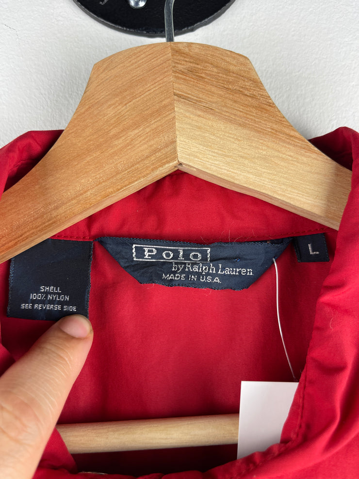 Vintage 90s Polo Ralph Lauren US-Polo Red Windbreaker