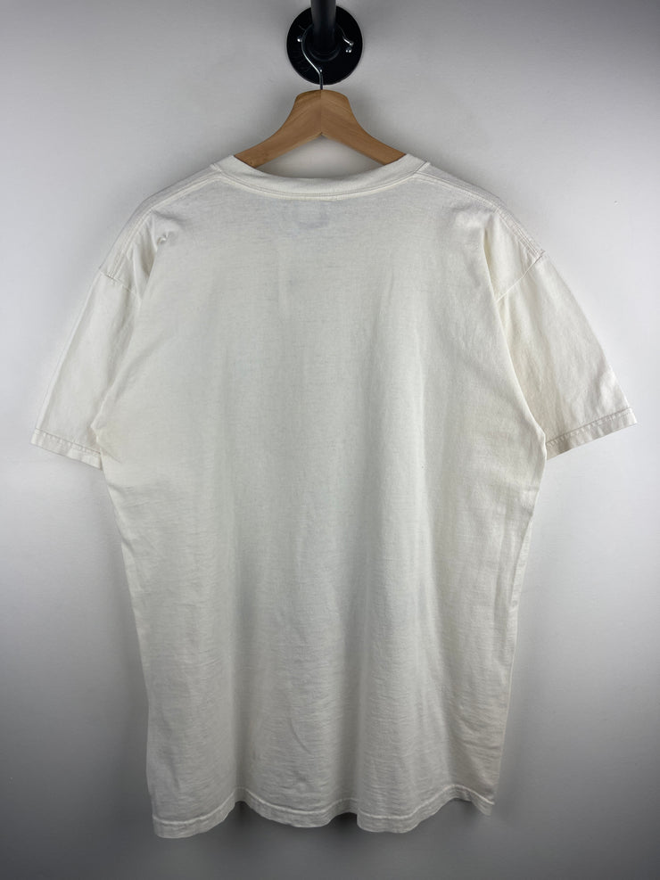 Vintage 90s Golf Art White Tee