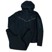 Nike Tech Fleece Black Zip Up Hoodie & Sweatpants Set