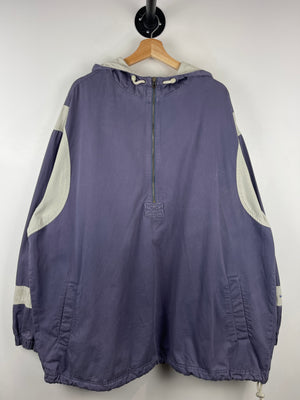 Vintage 90s Nike Swoosh Navy Anorak Quarter Zip Jacket