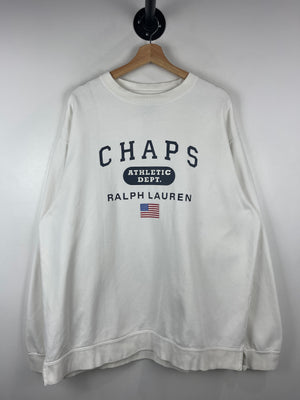 Vintage 90s Chaps Ralph Lauren White Crewneck