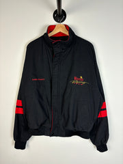 Vintage 90's Nascar Winston Racing Team Black Bomber Jacket