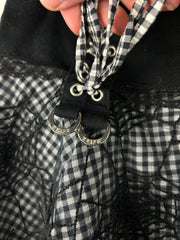 Vintage Tripp NYC Black & White Spider Web Gingham Women’s Skirt