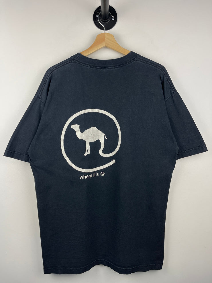 Vintage 90s Camel Smokes Where Its At Black Tee
