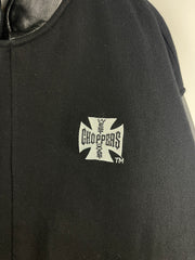 Vintage West Coast Choppers Jesse James Wool & Leather Black Varsity Jacket