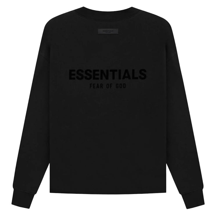 Fear Of God Essentials Strech Limo Black Relaxed Crewneck