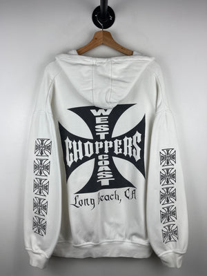 Vintage West Coast Choppers Long Beach OG White Hoodie