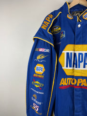 Vintage Nascar Chase Napa Auto Parts Blue Racing Jacket