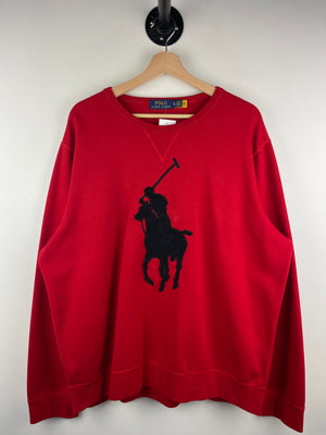 Vintage Polo Ralph Lauren Big Pony Red Crewneck
