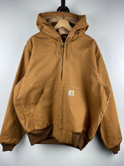 Carhartt Active Beige Hooded Work Jacket