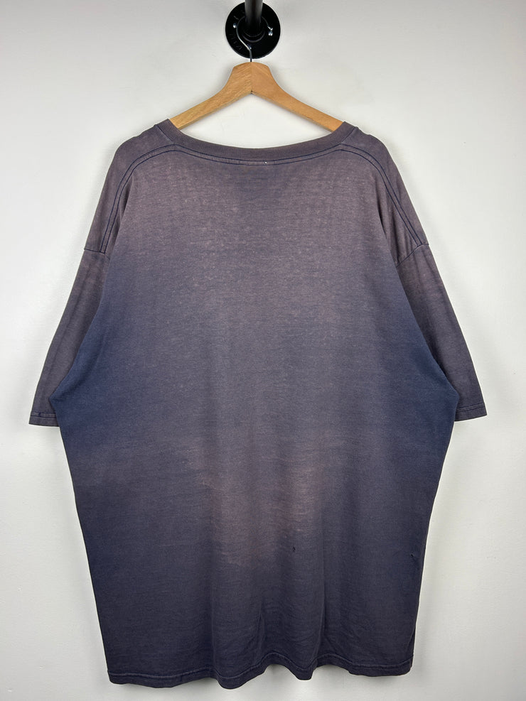 Vintage 90s Lee Sport Faded Navy Blank Tee