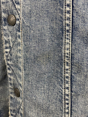 Vintage 90s American Eagle Sherpa Lined Blue Denim Jacket