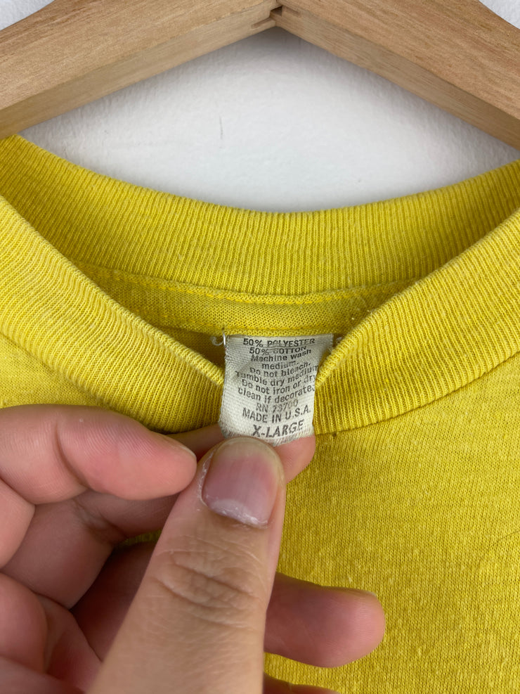 Vintage 90s Camel Smokes Smooth Character Yellow Tee