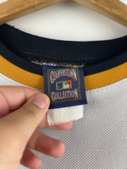 Vintage MLB Majestic Pittsburgh Pirates Clemente Grey Baseball Jersey