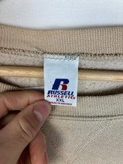 Vintage Y2K Russell Essential Blank Cream Crewneck