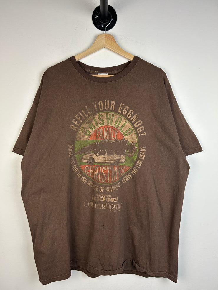 Vintage Y2K Christmas Vacation Brown Tee