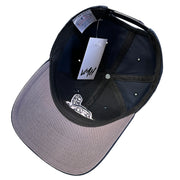 Vintage 90s MLB Twins Cleveland Indians Plain Logo Navy Snapback Hat