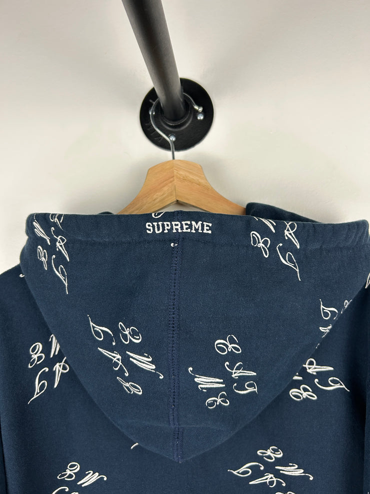 Supreme FW15 Eat Me Navy Hoodie