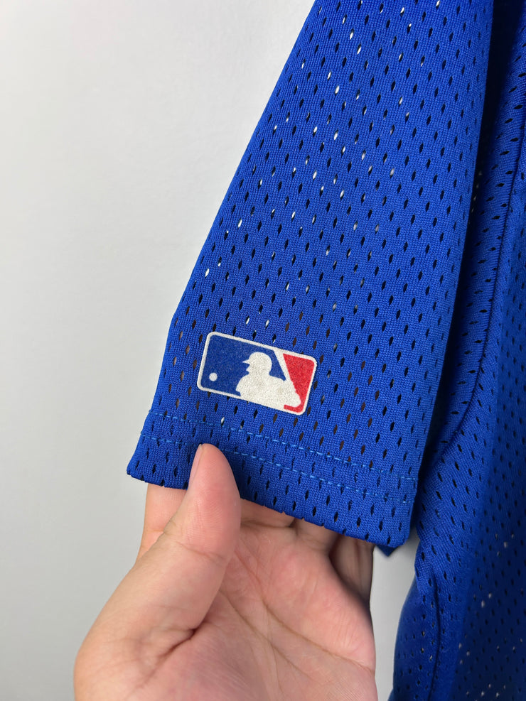 Vintage MLB Majestic Los Angeles Dodgers Blue Mesh Baseball Jersey