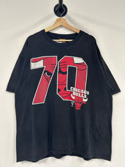 Vintage 90's Chicago Bulls 70 Black Nutmeg Tee