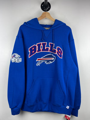 Vintage NFL Russell Athletic Buffalo Bills Embroidered Blue Hoodie