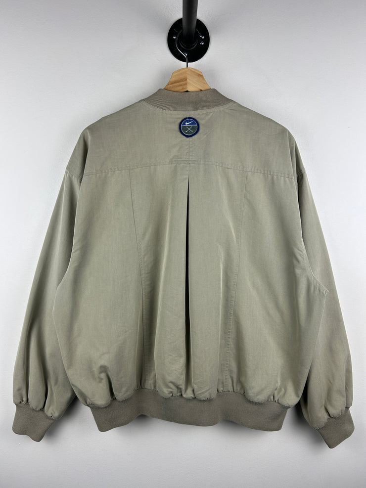 Vintage 90s Nike Golf Beige Bomber Jacket