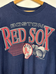 Vintage 90's Logo 7 Boston Red Sox Navy Tee